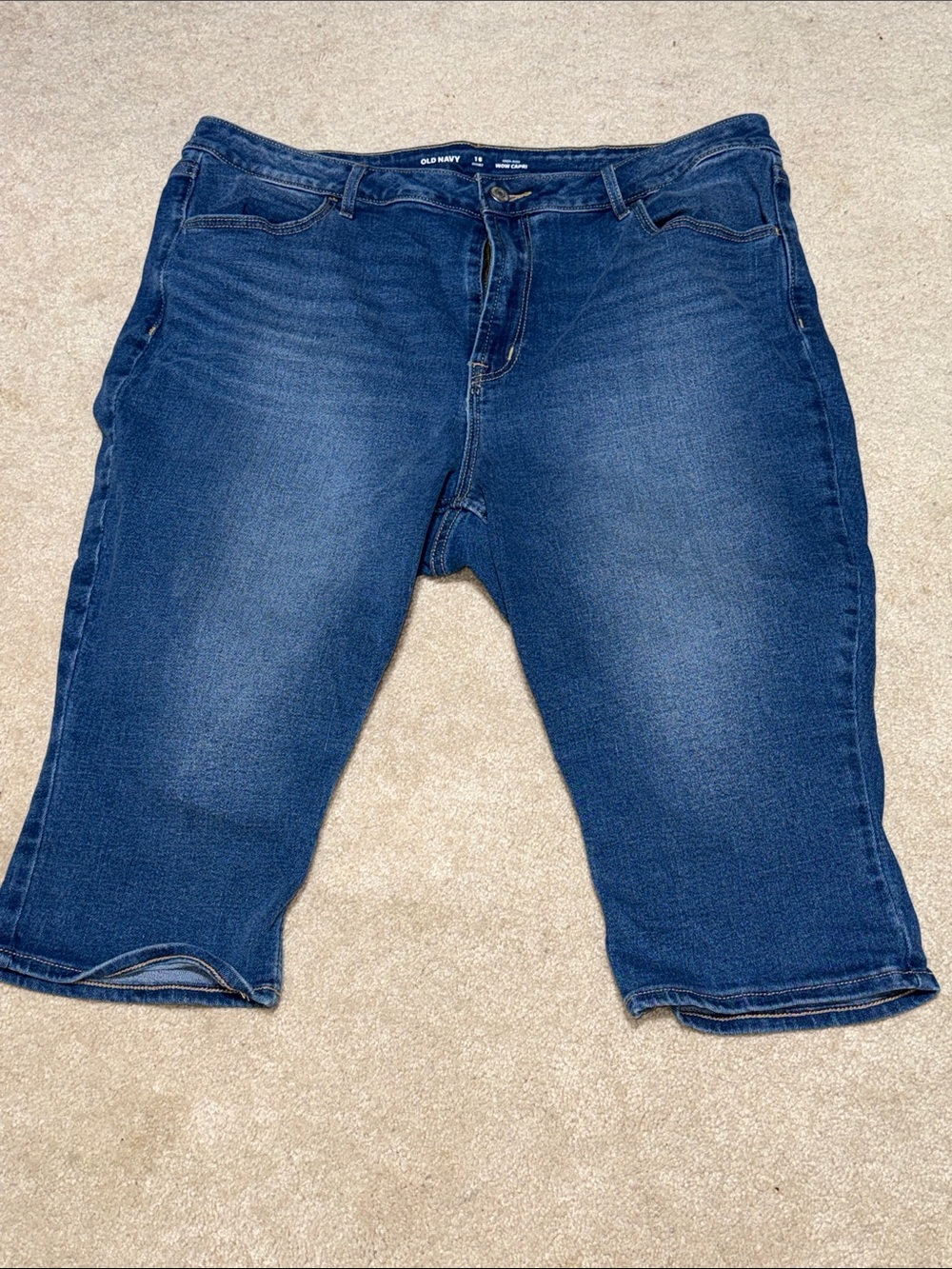 Old Navy Dark Blue High Rise Capris